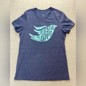 BLUEBIRD Cafe Womens Blue T-Shirt Size XXL Since 1982 Nashville TN